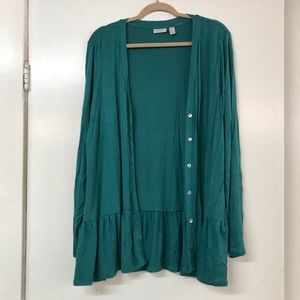 Teal cardigan